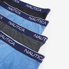 HEATHERED LOGO BOXER BRIEFS, 4-PACK,Charcoal,large