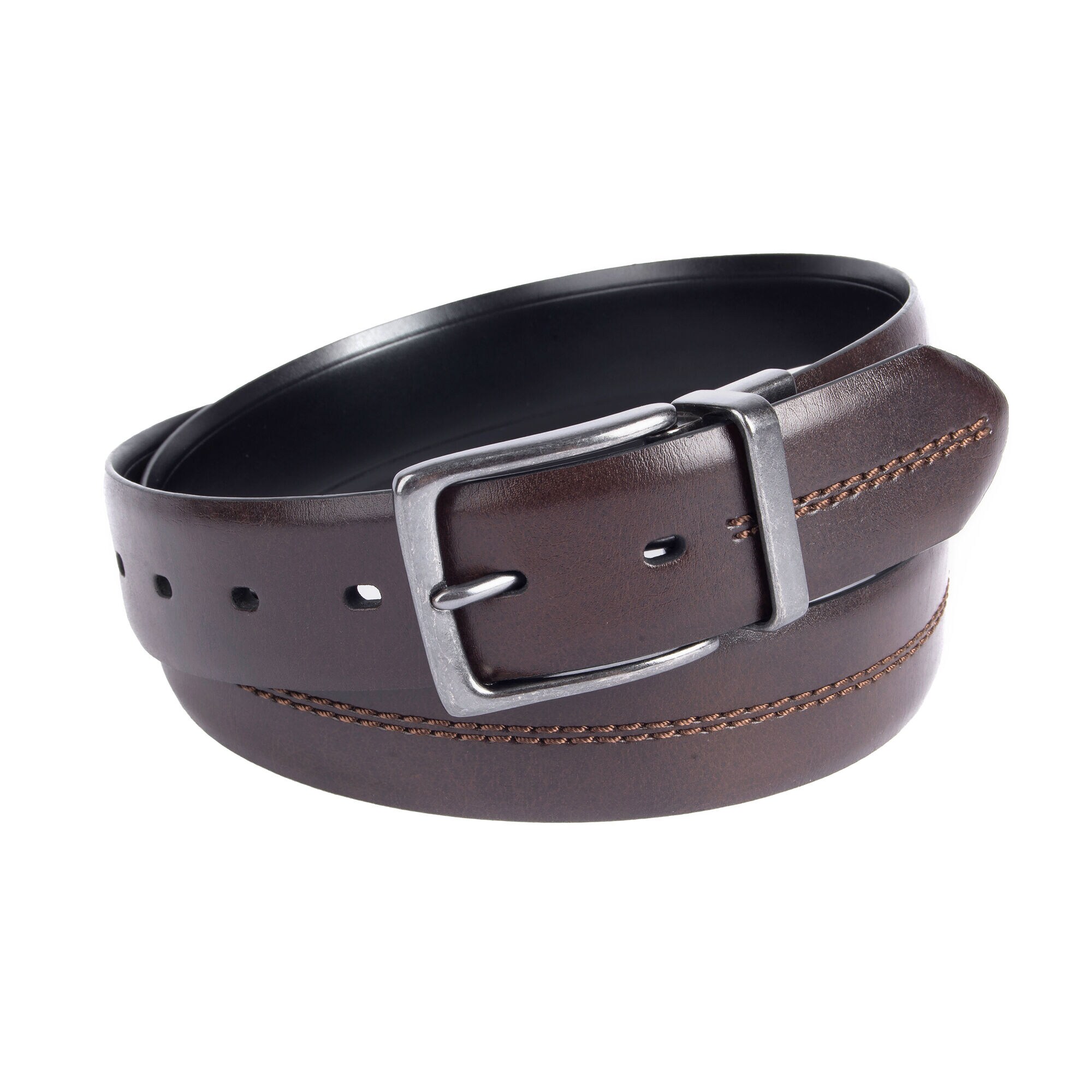 Classic Reversible Belt,Brown Stone,large