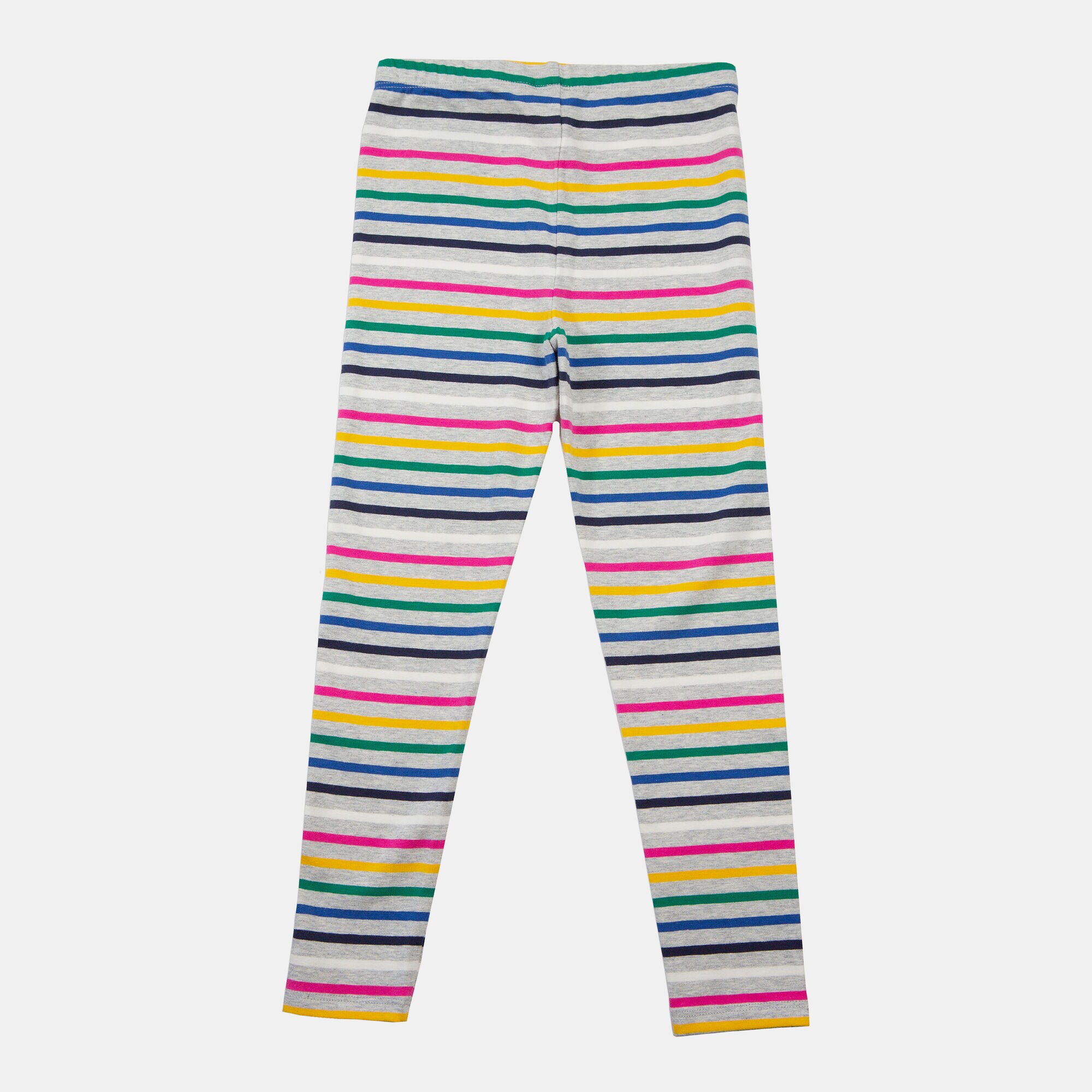 LITTLE GIRLS' MULTICOLOR STRIPE LEGGING (4-7),Grey Heather,large