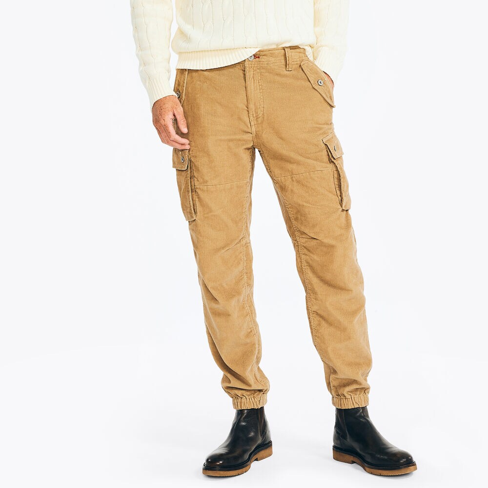CORDUROY CARGO JOGGER,Tuscany Tan,large