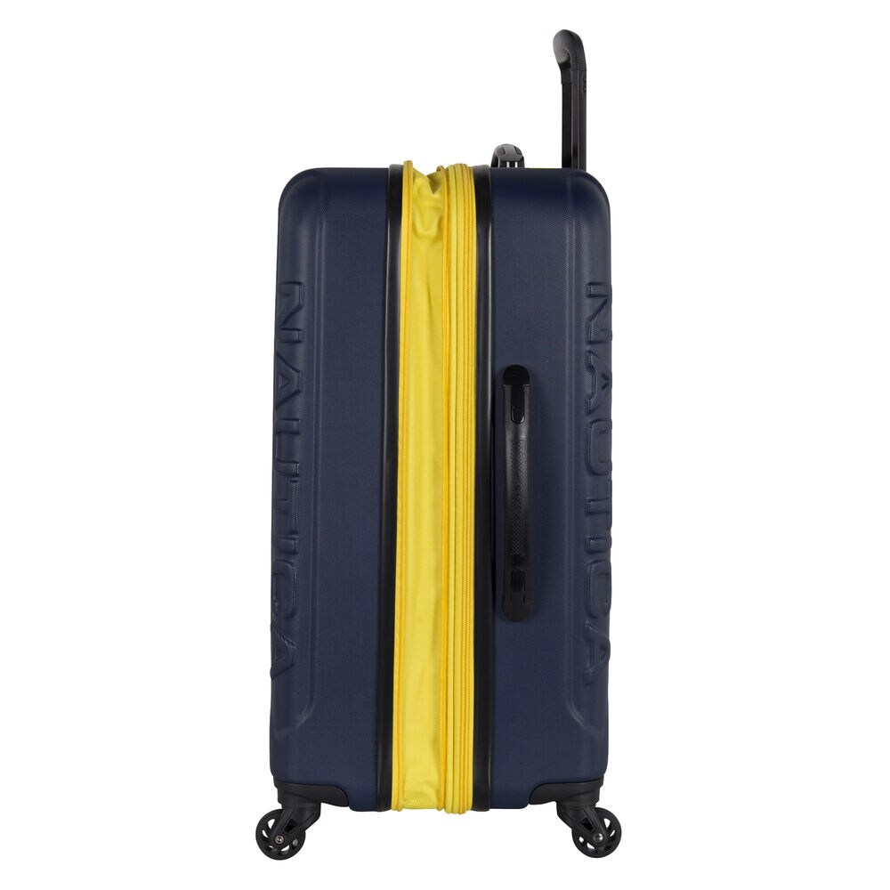 Vernon Bay 20" Hardside Spinner Luggage in Navy/Yellow,Navy,large