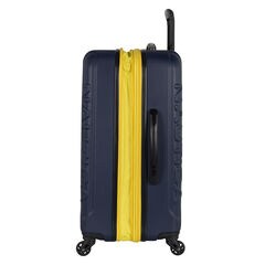 Vernon Bay 20" Hardside Spinner Luggage in Navy/Yellow,Navy,large