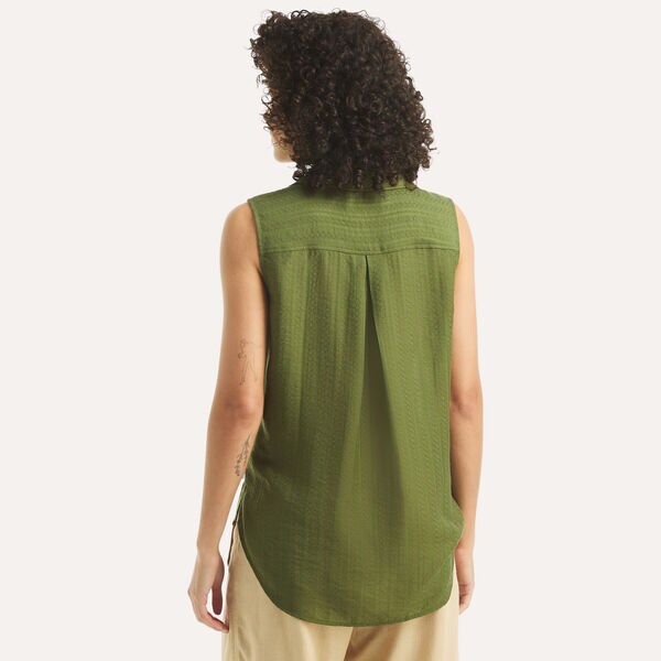 Sleeveless Popover Top