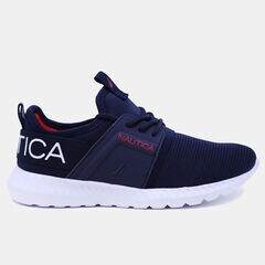 BOYS' EMBROIDERED LOGO SNEAKER,Ice Blue,large