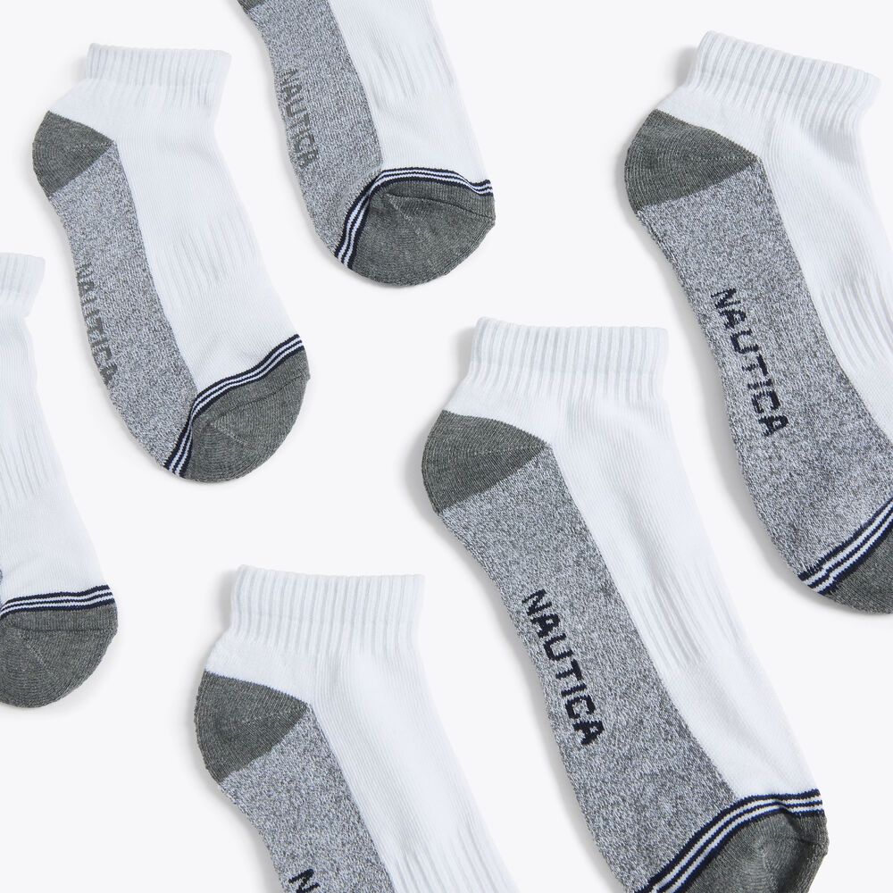 ATHLETIC CORE QUARTER SOCKS, 8-PACK,Dove,large
