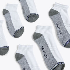 ATHLETIC CORE QUARTER SOCKS, 8-PACK,Dove,large