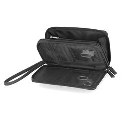 PRINTED WRISTLET WALLET,Black,large