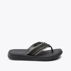 LOGO-EMBOSSED SANDAL,True Black,large