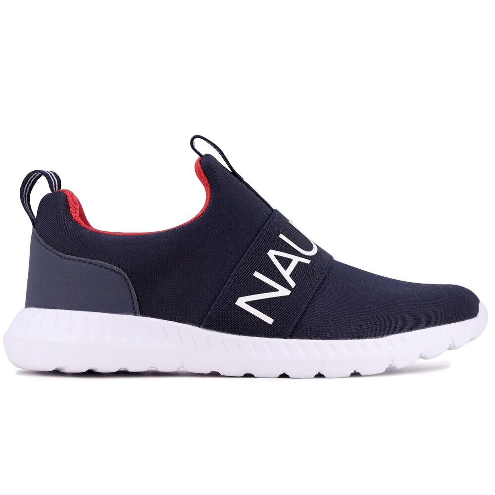 BOYS' LOGO SLIP-ON SNEAKER,Ice Blue,large