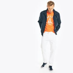 SUSTAINABLY CRAFTED SAILING TEAM GRAPHIC T-SHIRT,Tropic Orange,large