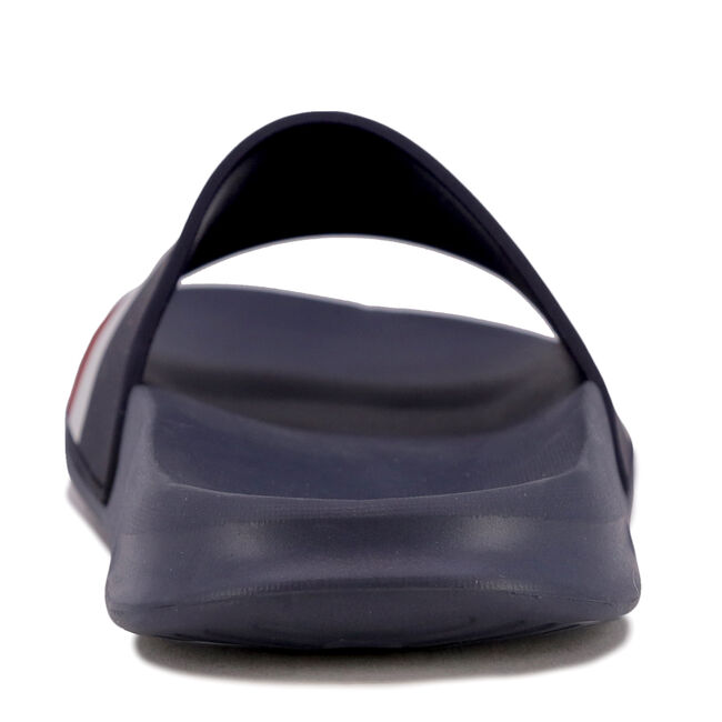 EMBOSSED STRIPED LOGO SLIDE SANDAL Nautica