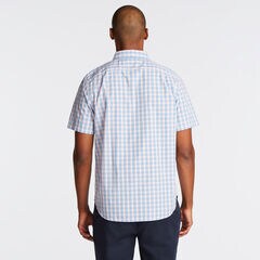 CLASSIC FIT SHORT SLEEVE SHIRT IN ORCHID PINK PLAID,Orchid Pink,large