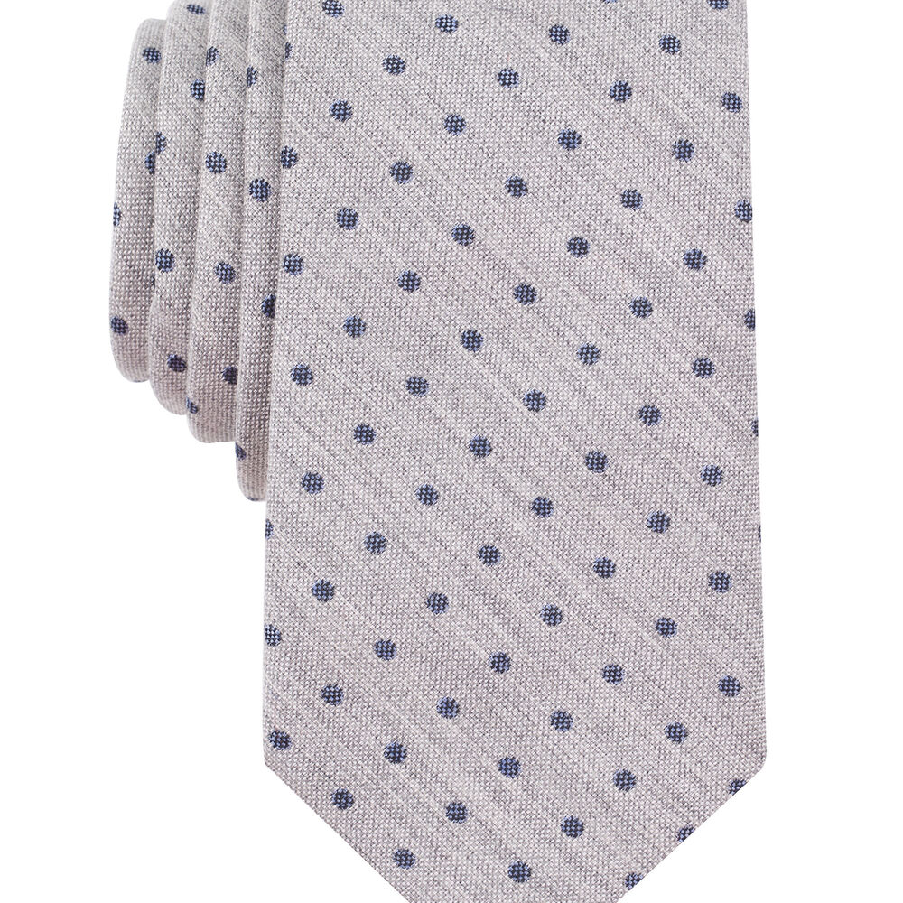 Silk-Wool Blend Dot Tie,Pale Blue,large