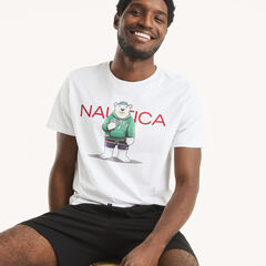 Polar Bear Graphic T-Shirt,Bright White,large