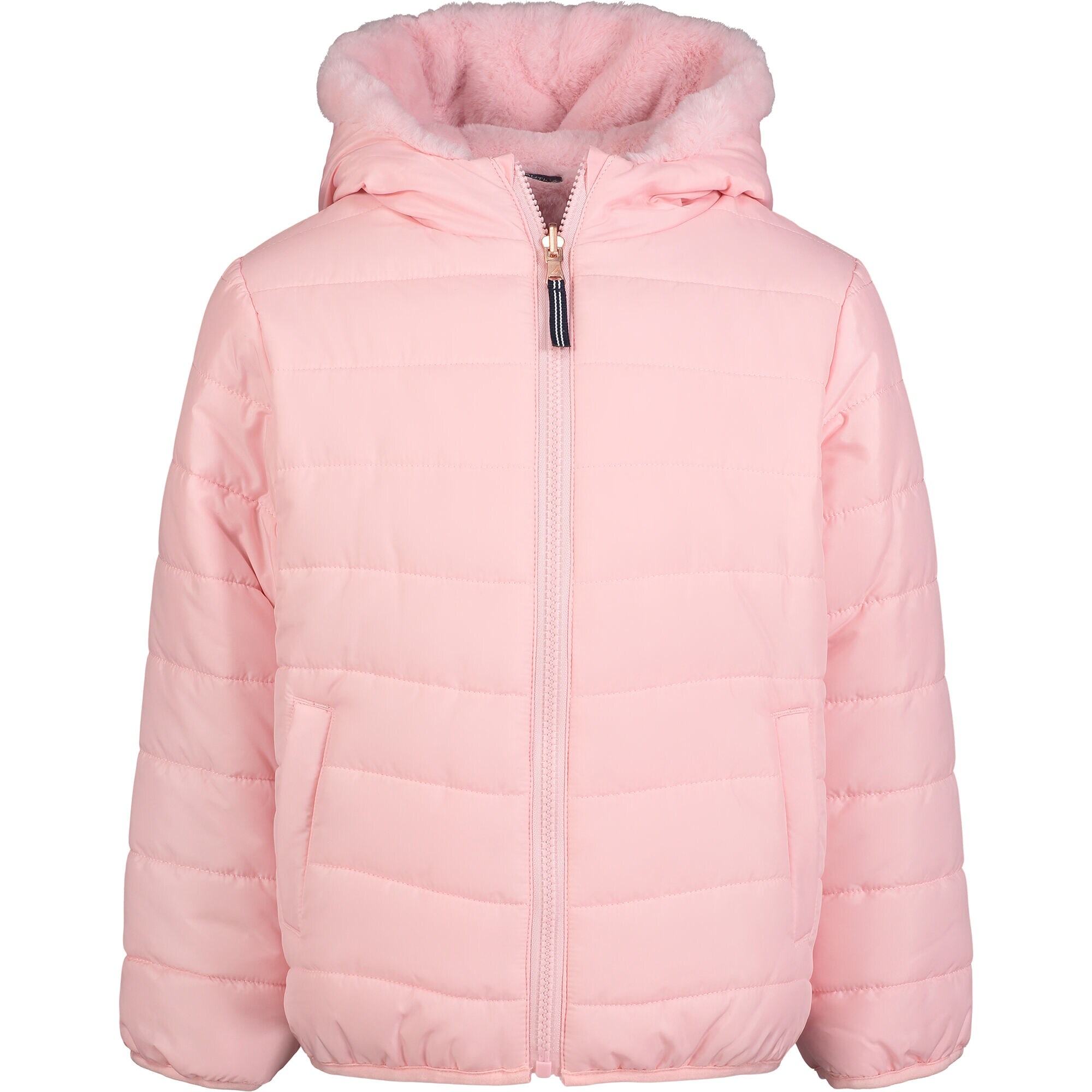 TODDLER GIRLS' REVERSIBLE PUFFER JACKET (2T-4T),Tomato,large