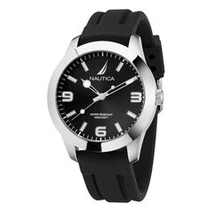 PACIFIC BEACH STAINLESS STEEL AND SILICONE WATCH BOX SET,Multi,large