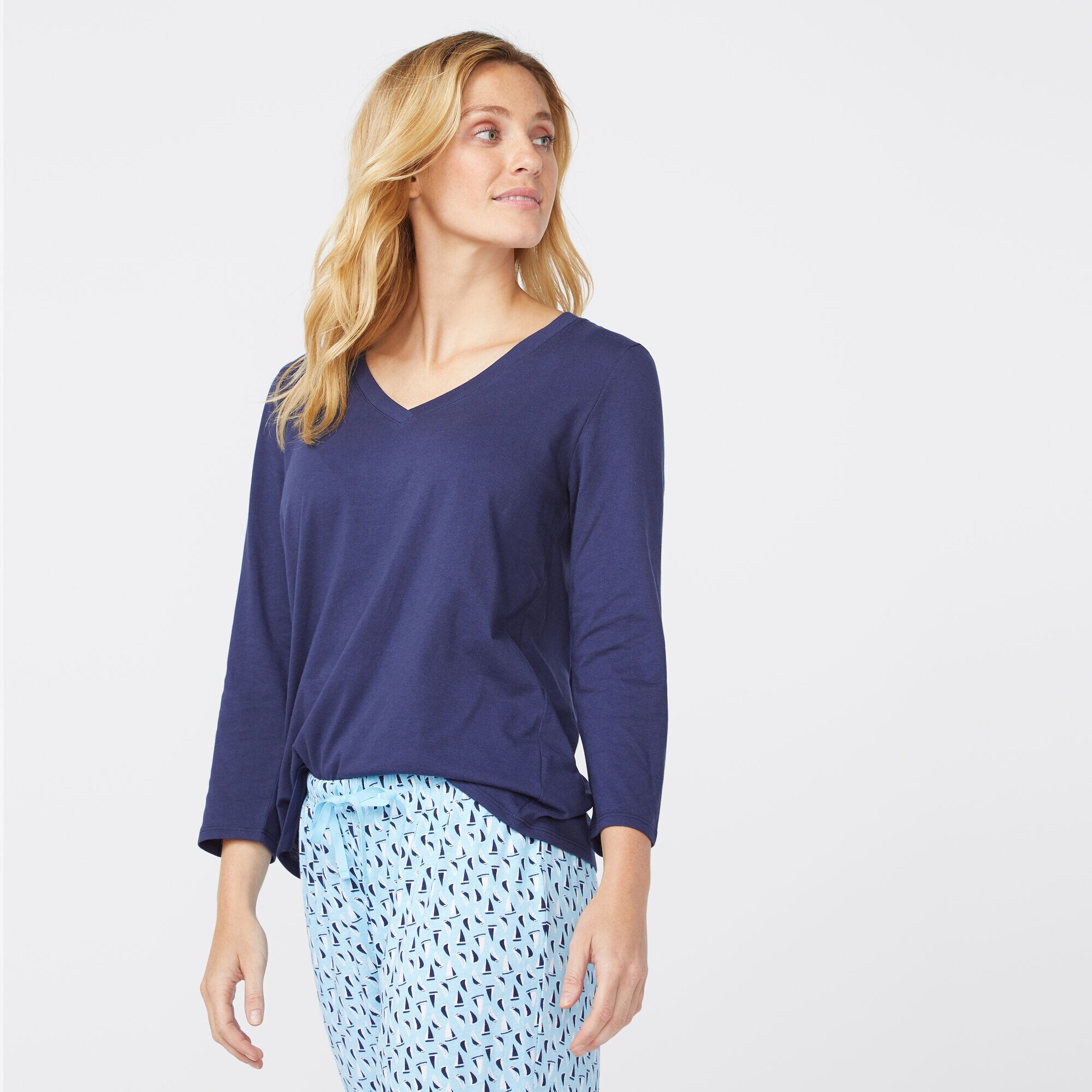 TURQUOISE BOAT LONG SLEEVE SET,Federal Blue,large