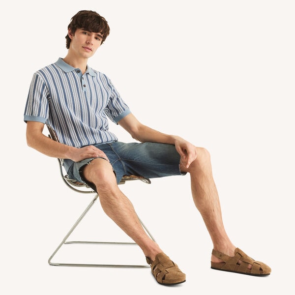 Striped Sweater Polo
