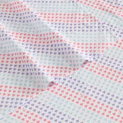 Oswald Hearts Purple Twin Sheet Set,Purple Haze,large