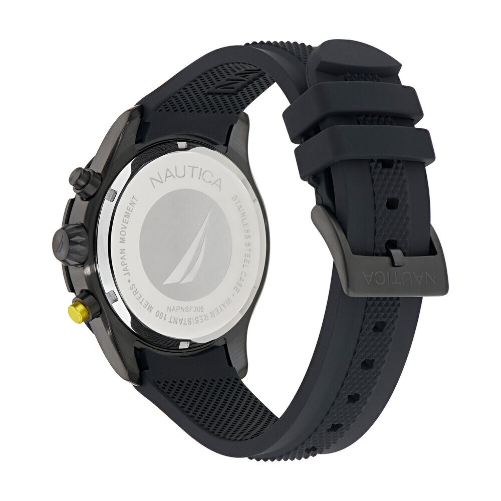 NST Silicone Chronograph Watch,Multi,large
