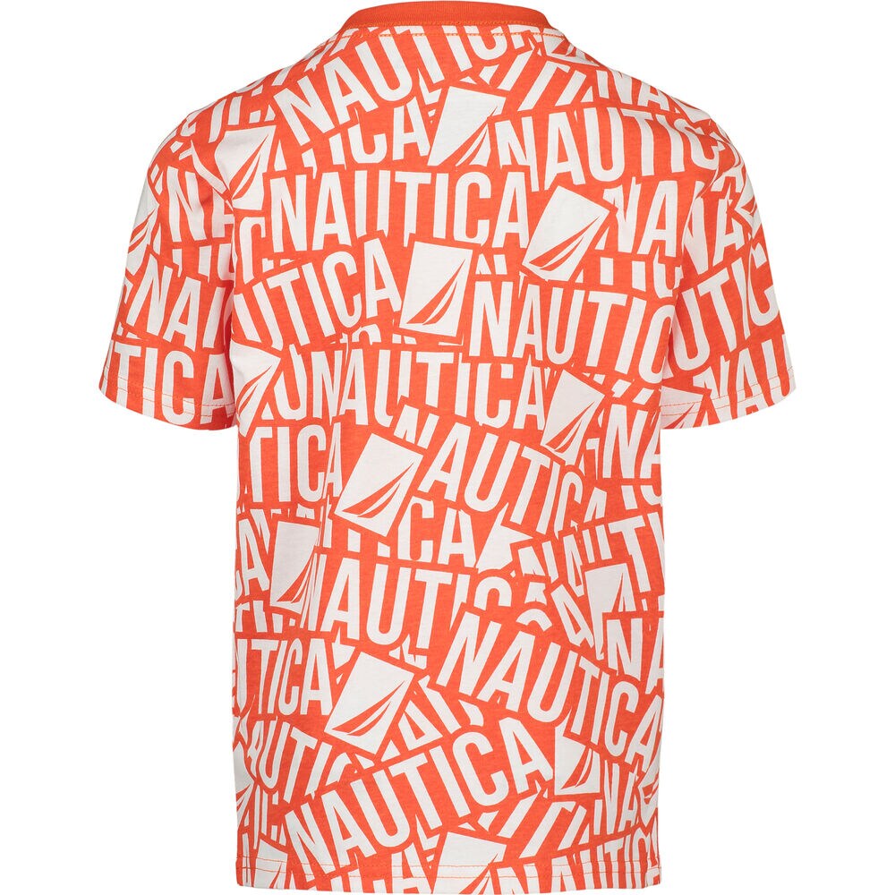 BOYS' LOGO GRAPHIC T-SHIRT (8-20),Tropic Orange,large