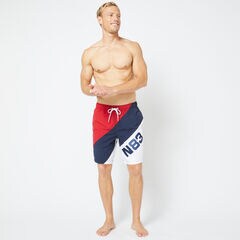 8" N83 COLORBLOCK QUICK-DRY SWIM,Navy,large