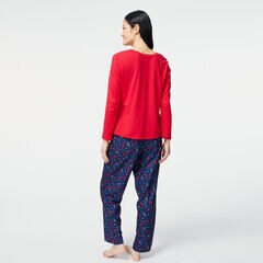 WOMEN'S NAUTICA FAMILY PAJAMA SET,Sapphire/Pitch Yellow,large