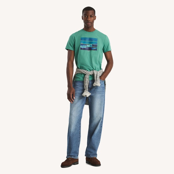 Blue Waves Graphic T-Shirt