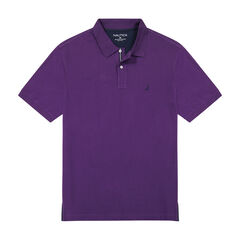 BIG & TALL STRETCH MESH POLO,Blackberry,large