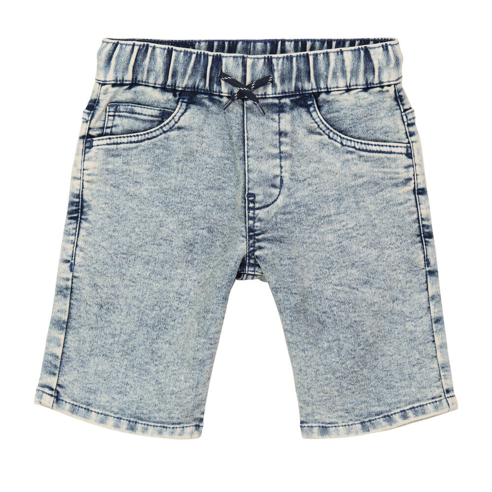BOYS' DENIM PULL-ON SHORT (8-20),Stormy Blue Wash,large