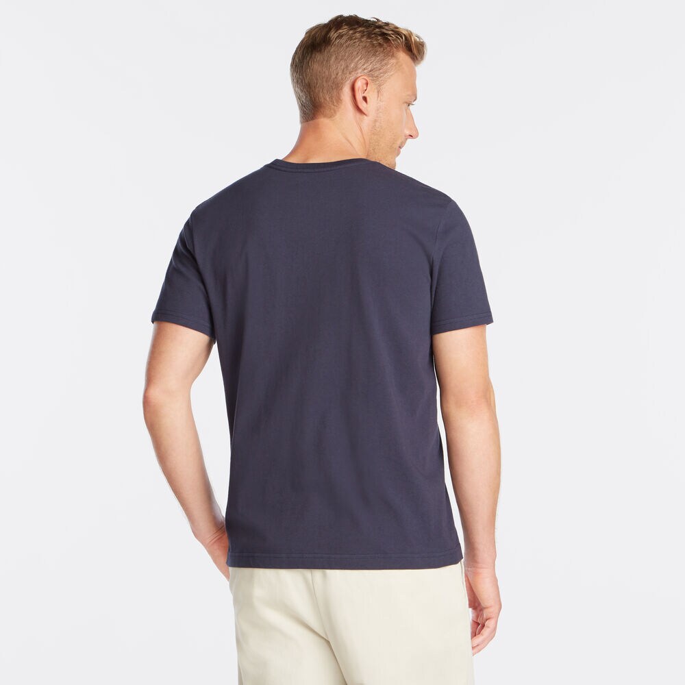 SAILING SUPPLY FLAG GRAPHIC T-SHIRT,Navy,large