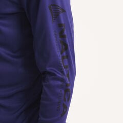 Nautica OTF Long-Sleeve UPF 50+ Shirt,Ice Blue,large