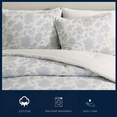 Elmwood Blue Twin Comforter-Sham Set,Navy Dusk,large
