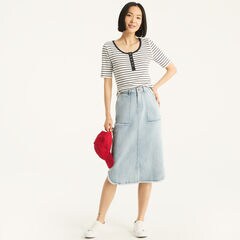 Denim Utility Skirt,Outward Navy Denim,large