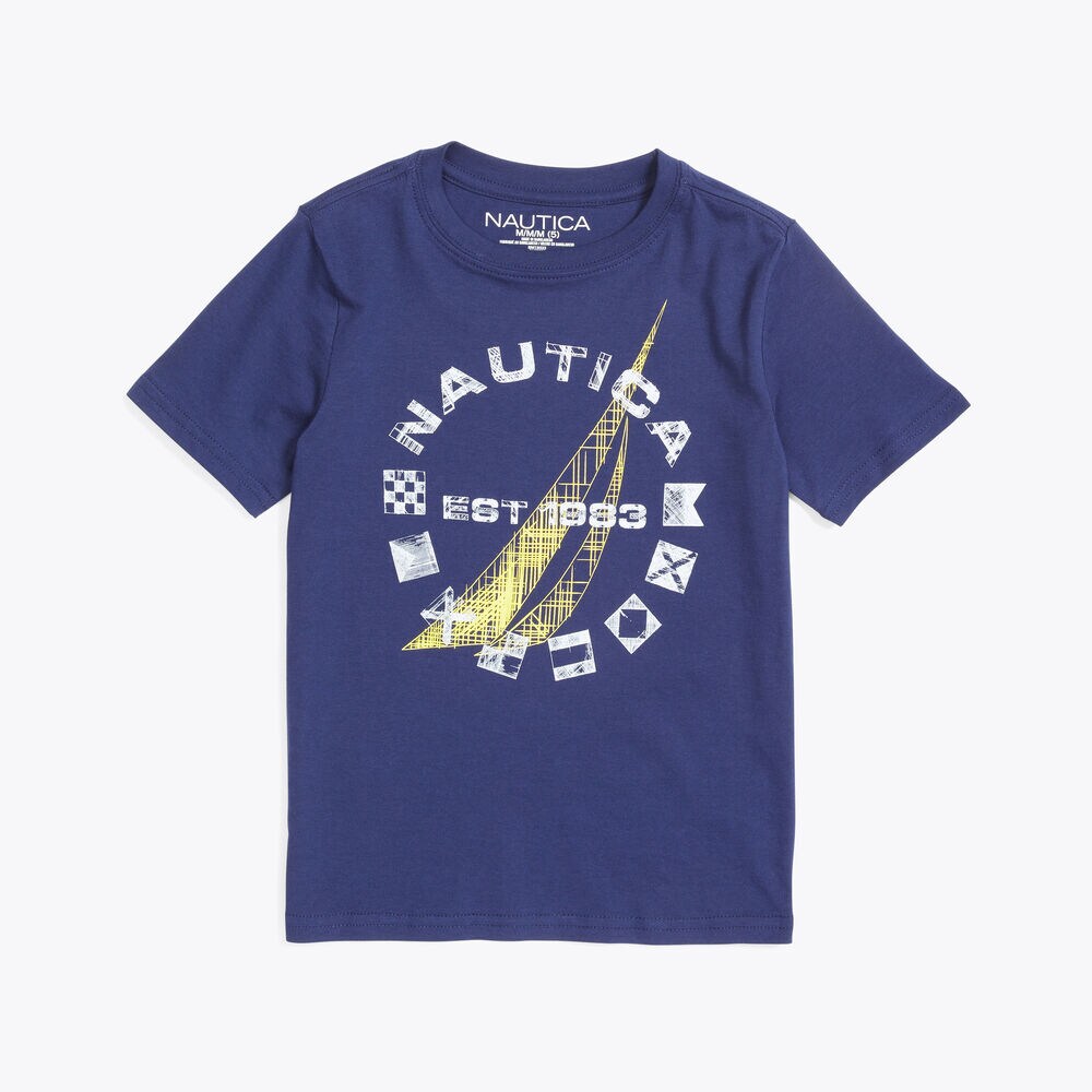 Toddler Boys' Sketch Graphic T-Shirt (2T-4T),J Navy,large