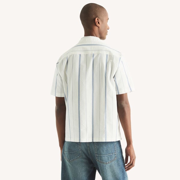 Striped Dobby Short-Sleeve Shirt