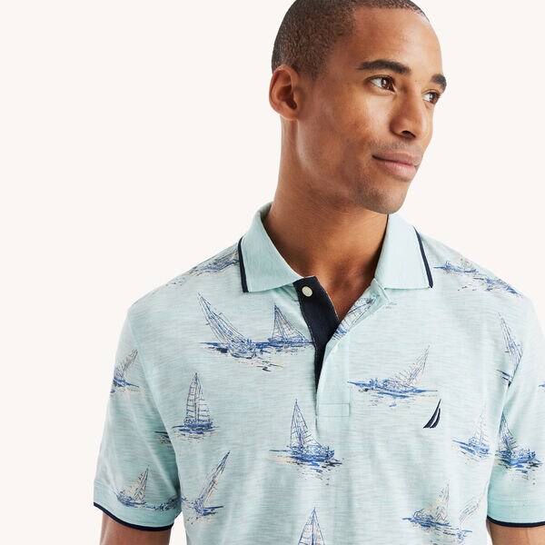 Classic Fit Printed Polo