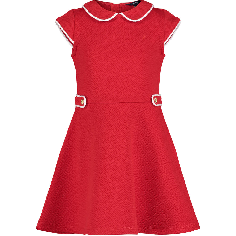 Girls' Knit Skater Dress (7-16),Macintosh,large