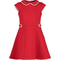Girls' Knit Skater Dress (7-16),Macintosh,large