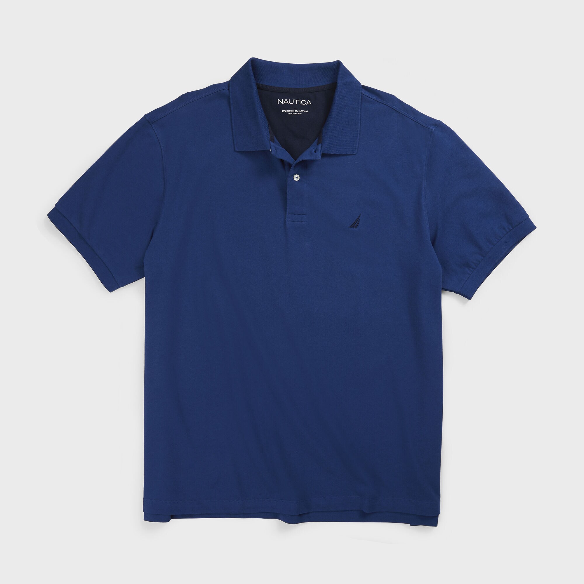 Big & Tall Classic Fit Performance Deck Polo,Estate Blue,large