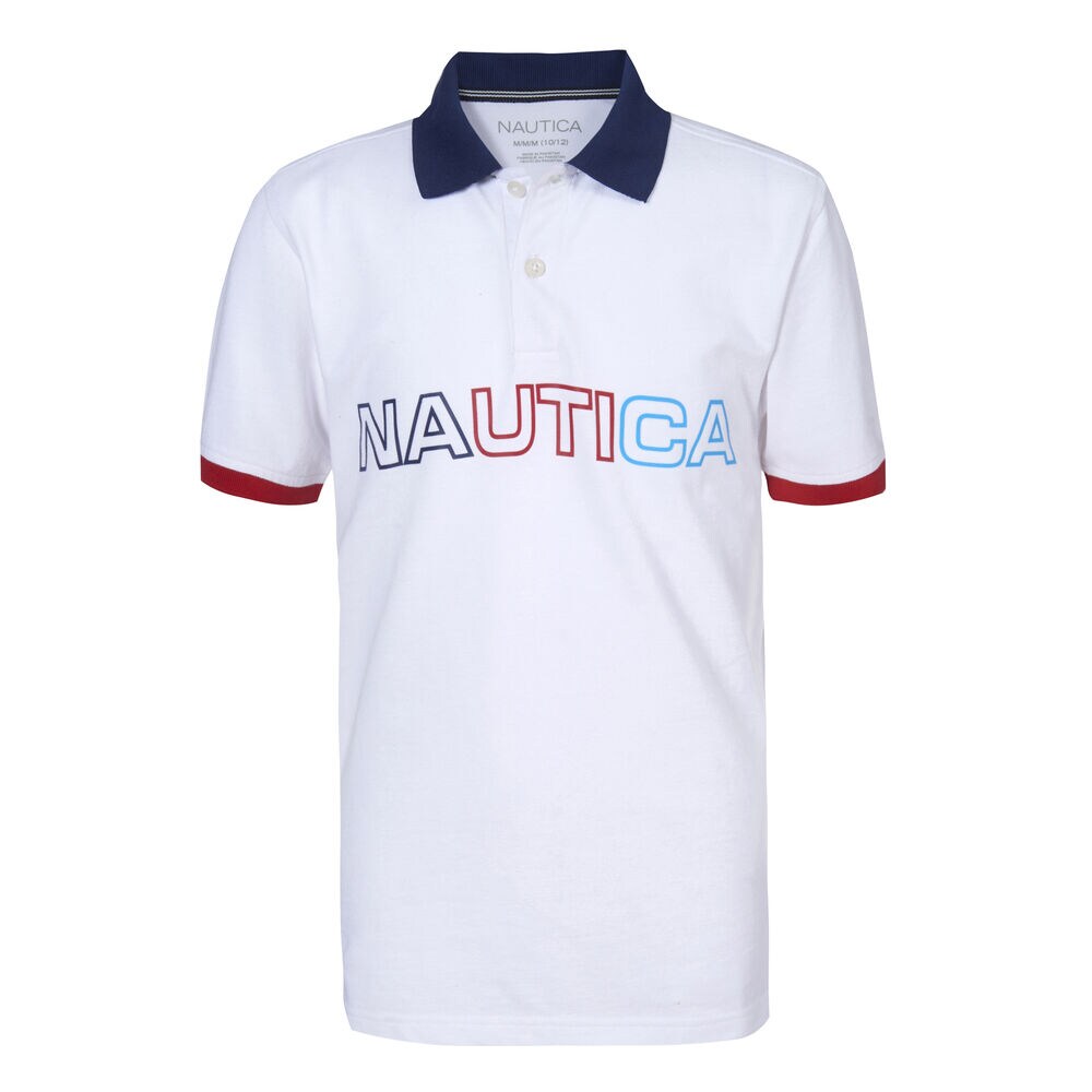 LITTLE BOYS' RAY MULTICOLOR LOGO POLO (4-7),Antique White Wash,large
