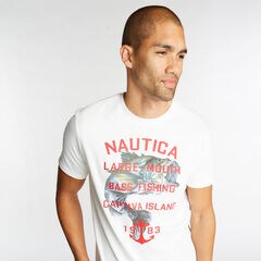 FISH GRAPHIC T-SHIRT,Bright White,large