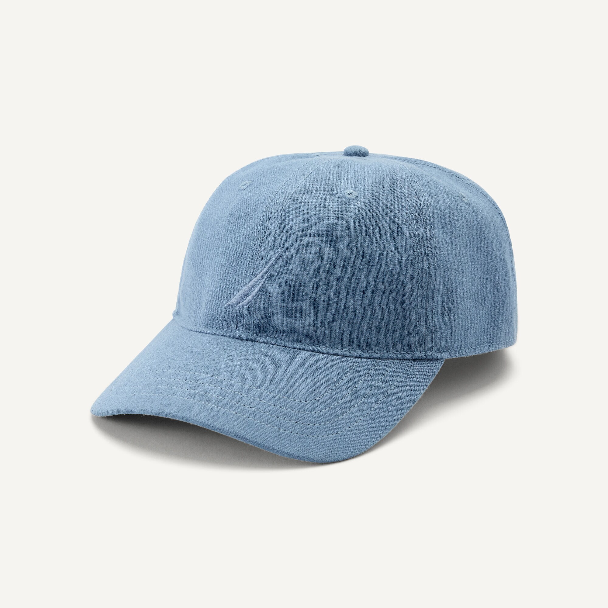 Linen Baseball Cap,Blue Mirage,large