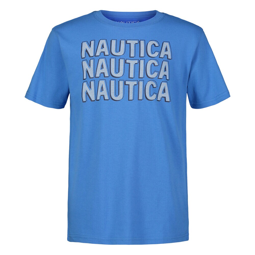 Little Boys' Logo Graphic T-Shirt (4-7),Aquabreeze,large