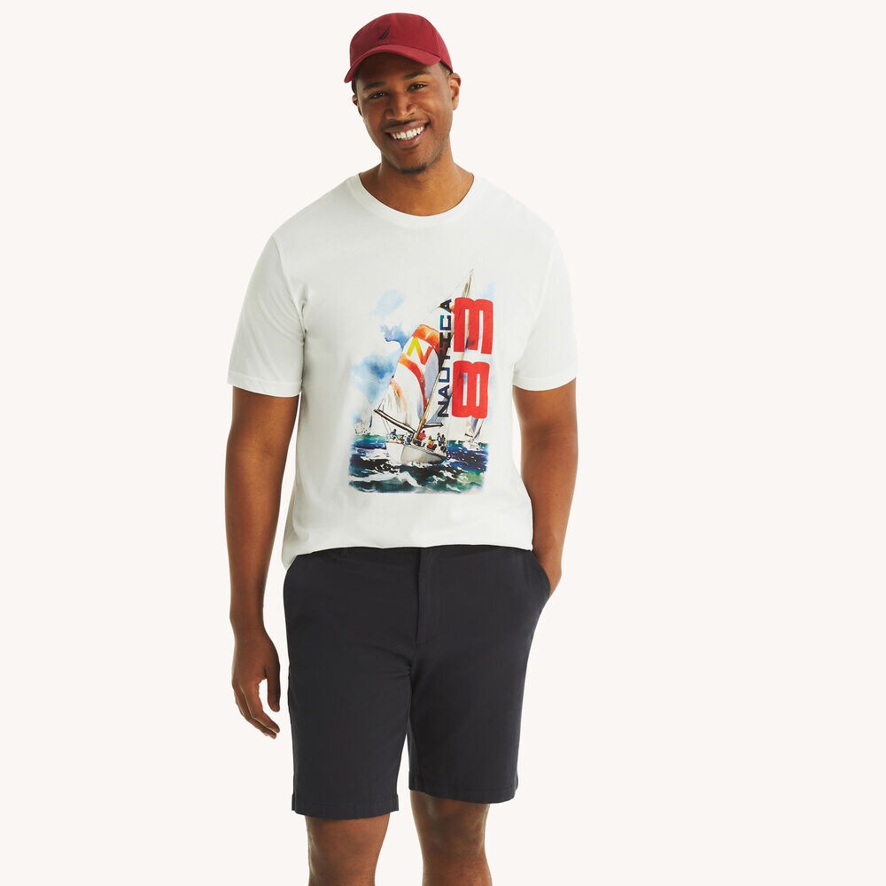 Big & Tall '83 Graphic T-Shirt,Bright White,large