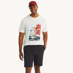Big & Tall '83 Graphic T-Shirt,Bright White,large