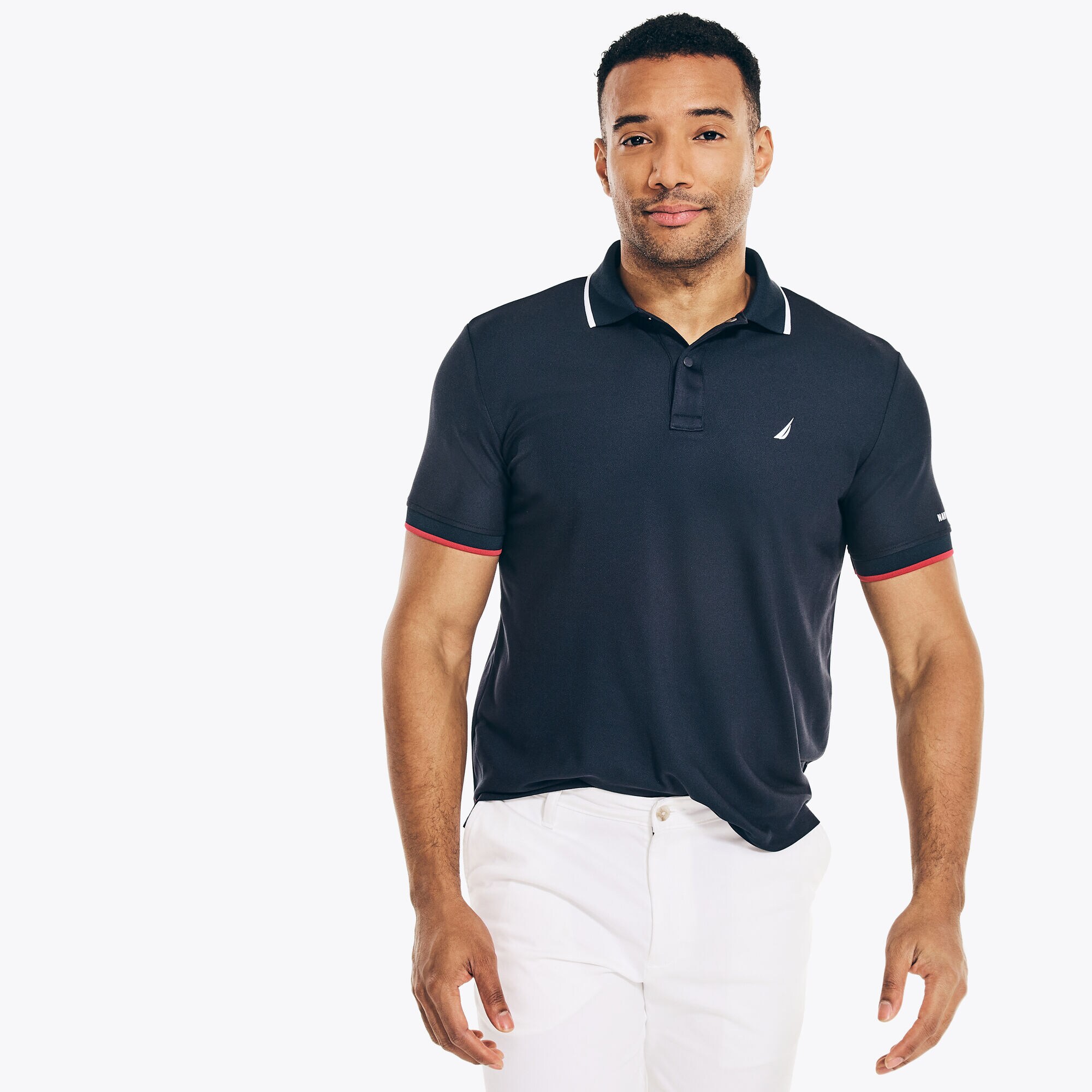 BIG & TALL NAVTECH SUSTAINABLY CRAFTED POLO,Navy,large