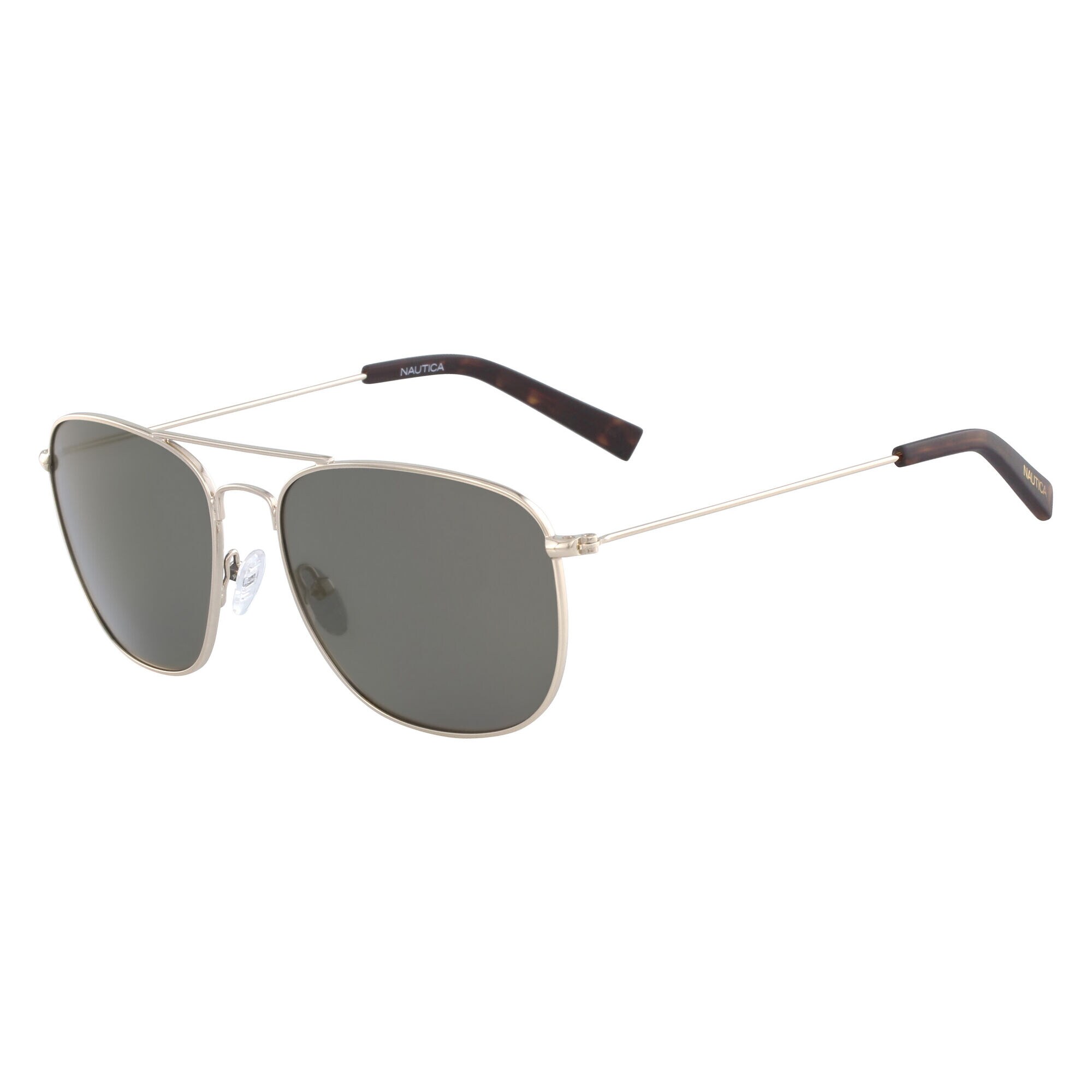 Navigator Sunglasses with Gold Frame,Sun Haze,large