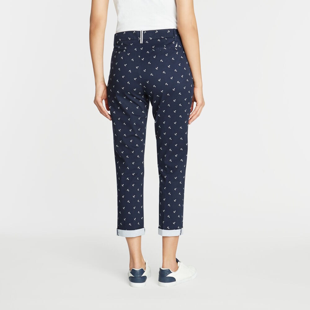 CLASSIC FIT CHINO PANT IN ANCHOR EMBROIDERY,Stellar Blue Heather,large