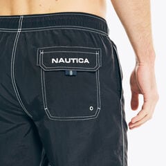8" BIG & TALL QUICK-DRY SWIM,True Black,large